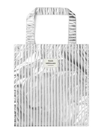 Sacky Metallic Atoma Bag Silver Mads Nørgaard