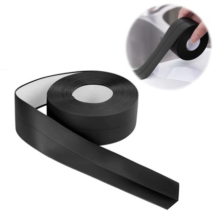 Badkarslist - 3,2m*55mm Självhäftande PVC Vattentät List - Självhäftande Flexibel Bas