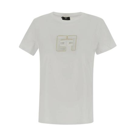 Elisabetta Franchi T-Shirts vit, Dam, Dam, Storlek: M
