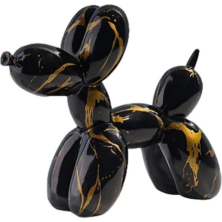 Resin Ballon Hund Skulptur Abstrakt Hund Statue Dekorativ Figur Graffiti Kunst Sød Dyr Resin Håndværk Indretning