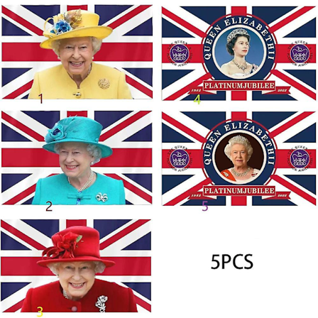 5 st Queen-dekaler Roliga Bilstickers Fönsterdekaler För Fordon Bilstickers, Queen-dekal, Bilstickers, Queen Elizabeth II Minnesmärke