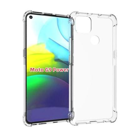 Motorola Moto G9 Power Stötdämpande Silikon Skal Shockr Transparent