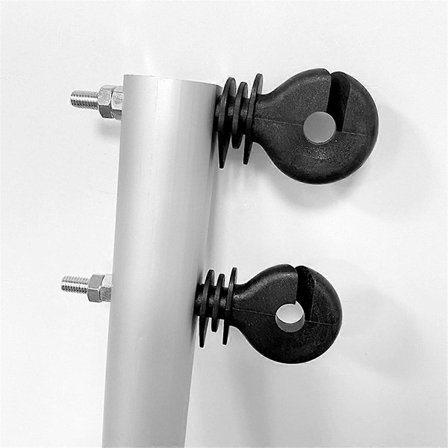 50 stk. Flade Møtrik Isolatorer Elektrisk Hegn Isolatorer Gevind Elektrisk Hegn Isolering Spiral Insula-Perfet