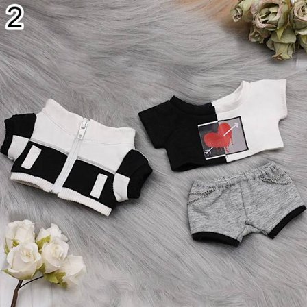 20 cm docka T-shirt Plysch docka kläder 2 2