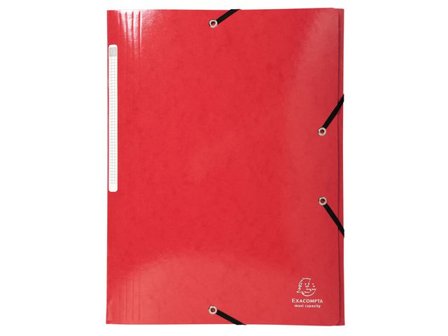 Exacompta Gummibandsmapp A4 Röd - Lyreco - Kontorsmaterial - Mappar och plastfickor - Gummibandsmappar 3-klaff - Kartong