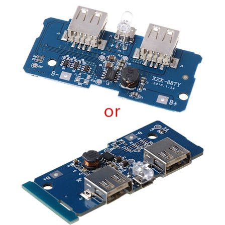 5V 2A Dubbel USB 18650 Litium Power Bank Laddningskort Krets Steg Upp Modul