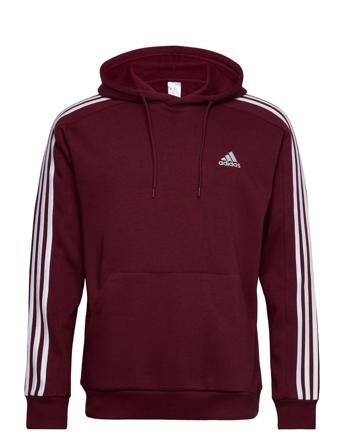 Adidas Sportswear Essentials Fleece 3-Stripes Hoodie Burgundy