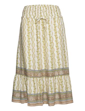 Crolina Skirt Patterned Cream