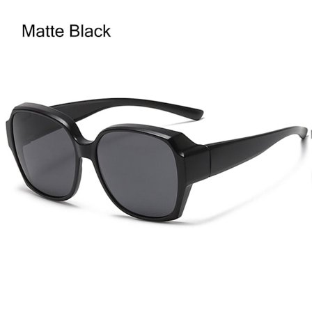 Polariserede solbriller til montering over briller - UV-beskyttelse - Kan bæres over receptpligtige briller