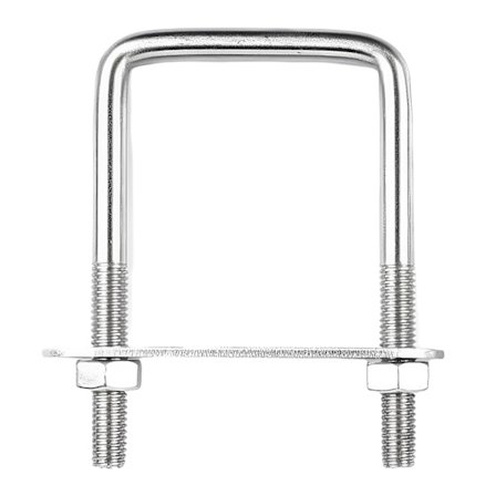 2 stk. M8 U-bolte Rammeplade Fastgørelse Multifunktionel Med Møtrikker Tilbehør