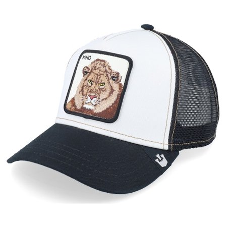 Goorin Bros. - Vit trucker Keps - The King White/Black Trucker @ Hatstore