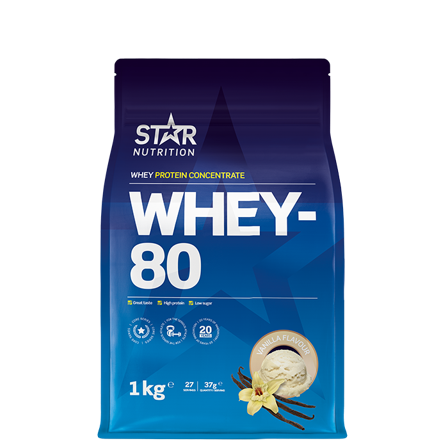 Star Nutrition Whey-80 Myseprotein 1 kg