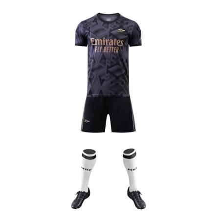 22-23 Arsenal Sort Børn Voksne Trøje Træningstrøje Sæt Saka NO.7 Bellerin NO.2 S