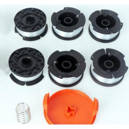 BLACK+DECKER AF-100-3ZP Set Vaihtokela Nylon trimmeripää, trimmaussiima, trimmerin naru (leikkausnaru × 6 + cover × 1 + jousi × 1),