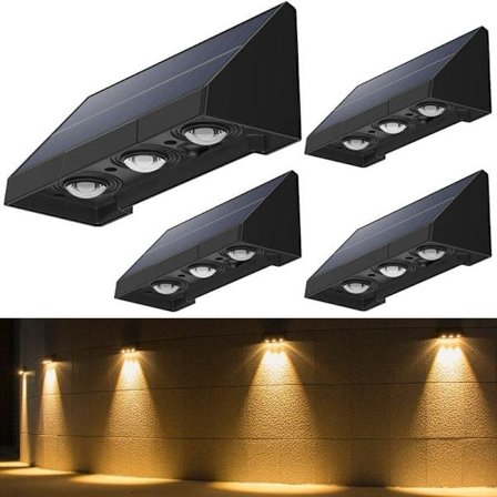 Solcelledrevet belysning for trapper og rekkverk 2/4-pakning_TF_TF