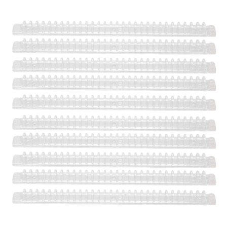 10 st Transparent Spiralbindningsspiral 30 Hål 100 Arks Kapacitet Set