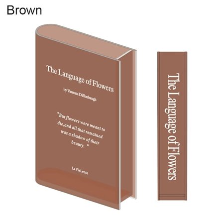 Ny Clear Book Vase Bogvaser BRUN BRUN