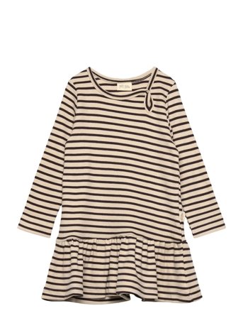Petit Piao | Dress L/S Modal Striped | 86