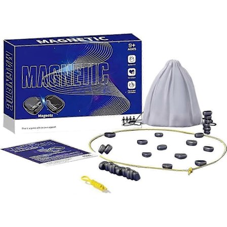 Magnetiskt Schackspel Stenar Magnetspel med Snöre Fest Resa Kul Bordsspel Magnetiskt Strategispel-WELLNGS