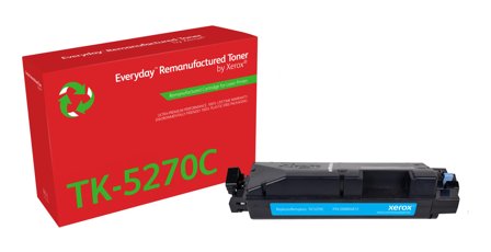 XEROX EVERYDAY REMANUFACTURED TONER CYAN REPLACES KYOCERA TK-5270C SUPL