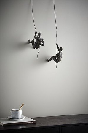 Jotex - Figurka Dekoracyjna 2 Sztuki Rdzawy brąz - CLIMBERS - Kup Dekoracje ścienne firmy Jotex