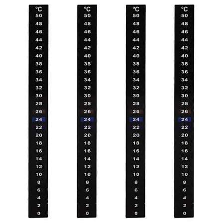 4 st Mason Jar Jäsning Termometer Remmar Självhäftande Temperaturremsa Akvarium Termometer Klistermärke för Hembryggning Surdegsbröd Bakning 