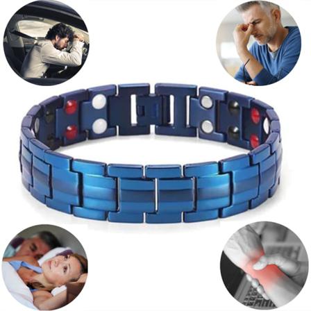 Magnetiskt Armband För Smärtlindring Blå
