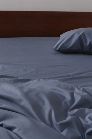 Jotex - Percale Laken Økologisk Tordenblå - ZACK - Kjøp Laken hos Jotex