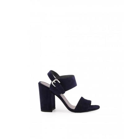 Stuart Weitzman, Partisan Sandalen MET Hiel EN Gesp Blauw, Dames, Maat:38 EU