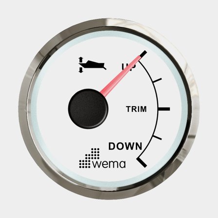 Triminstrument 10-190 ohm (ner-upp) vit Silverline