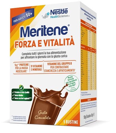 Meritene Forza e Vitalità Gusto Cioccolato 5x30g