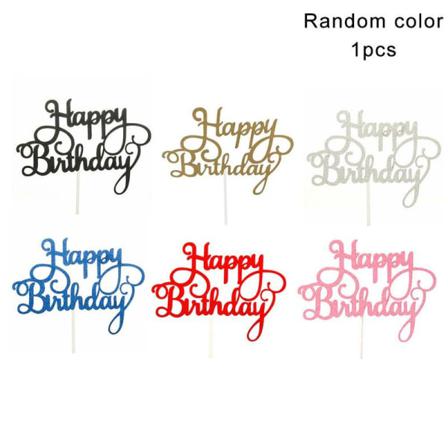 Kid Grattis På Födelsedagen Cake Plugin Glitter Kalligrafi Decor Q6f2 Bl