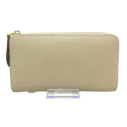 Louis Vuitton Vintage, Pre-owned Leather wallets Beige, Dames, Maat:ONE Size