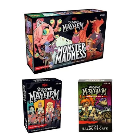 Baldur's Gate Dungeon Mayhem Brætspil Monster Madness Card Engelsk version Legetøjsgave til børn