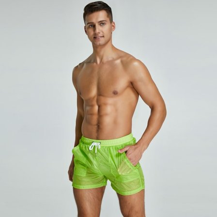 Transparenta Badkläder Badshorts Herr Badbyxor För Män Baddräkt Bermudas Surf Strand Shorts Kalsonger