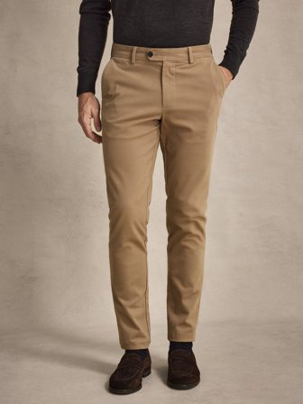 John Henric Men's Khaki Chinos Slim Fit Size 34