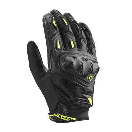Guantes de Moto Ixon Rise Air 2 Negro/Amarillo Brillante XL