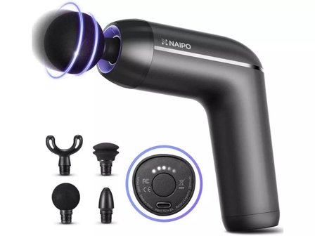 NAIPO Massasjepistol 5-nivåer oppladbar