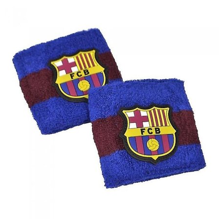 Barcelona FC Crest Bomulds Armbånd (Pakke med 2)