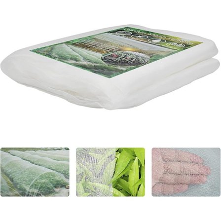 3Mx6M Hage Insektnett Netting Plantebeskyttelsesdeksel Hage Netting Finmasket Sommerfuglnetting for Avlinger, Planter, Hage, Blomster, Frukt, Veget