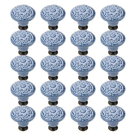 20 st Lådhandtag Runda Skåpknoppar Vintage Keramiska Dörrknoppar För Garderob Skåp Byrå
