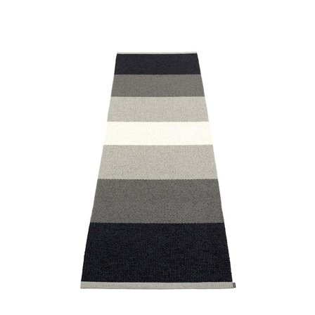 Pappelina Plastteppe Kim Sort 70x240cm