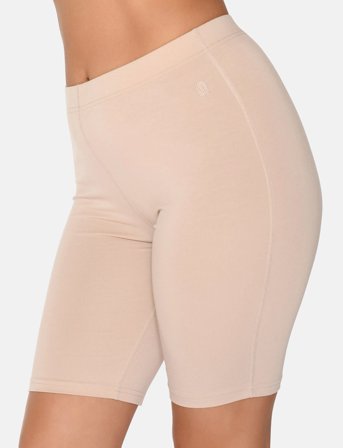 URBAN QUEST Women Bamboo Short Leggings - Cream - L