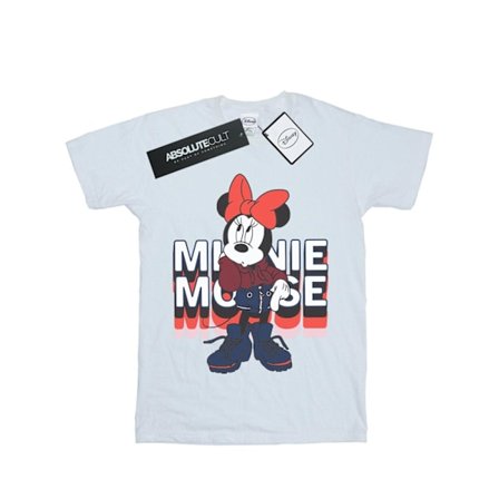 Disney Boys Minnie Mouse In Hoodie T-Shirt 7-8 År Vit