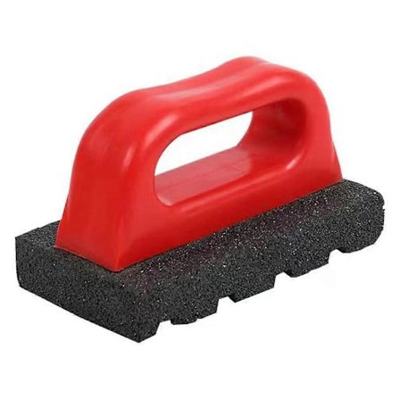 Mursten til murværk, riflede slibesten, korn 20, plasthåndtag