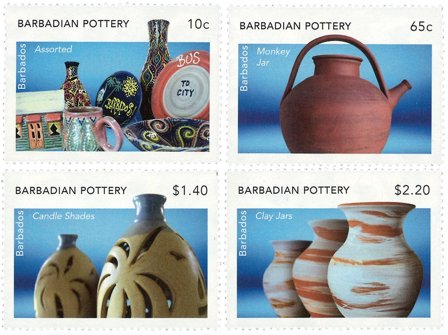 Barbados - Pottemagerkunst - Postfrisk sæt 4v