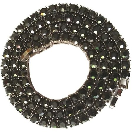 Isked Out Chain Cuban Link Kedja 60cm/ 24 Kuba Halsband Kedja Hiphop Stil Bling Rhinestones Legering Halsband Smycken Tillbehör För Rapper Män Kvinnor