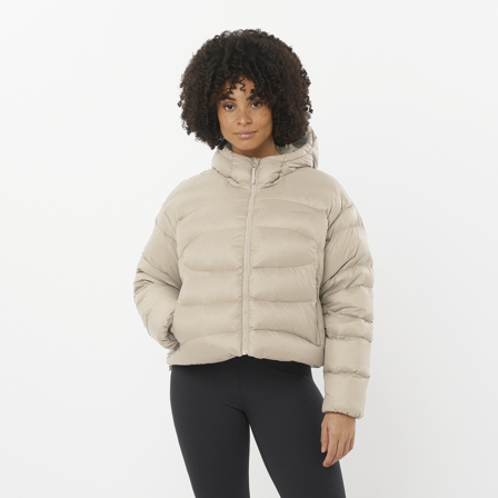 Salomon - Women's Jacket Outline Nov Crop Down W - Rainy DAY