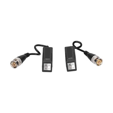 2 stk. Twisted Pair-sender 1080P AntiInterference lavt tab Single Passive BNC-stik til AHD/HDCVI/HDTVI-signal