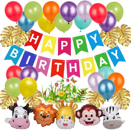 Flerfarvet Fødselsdag Flerfarvet Ballon, Fødselsdag Dekoration, Fødselsdag Ballon, Flerfarvet Talballon, Ballon, Fødselsdagsfest Dekoration